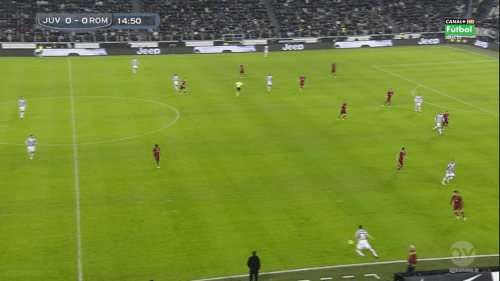 Finalement, la Roma ne peut pas revendiquer une quelconque domination sur la Juve. Témoin sa manière de défendre, très prudente, et très bas sur le terrain.