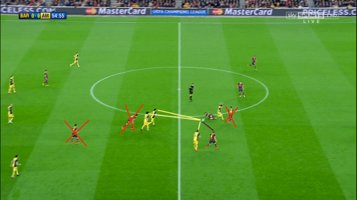 La bagarre générale,  finalement gagnée par l'Atlético.